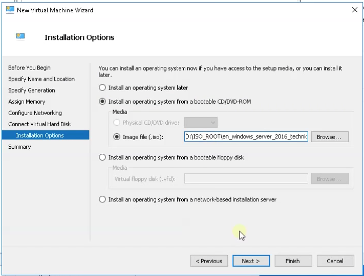 Attaching an ISO