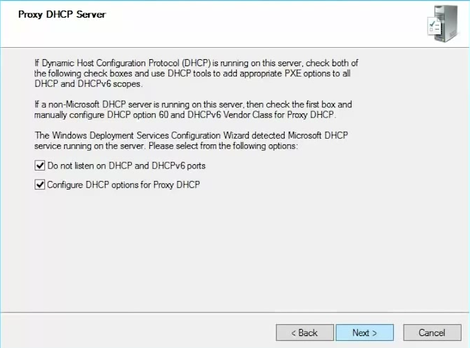 Configuring WDS DHCP Prompt